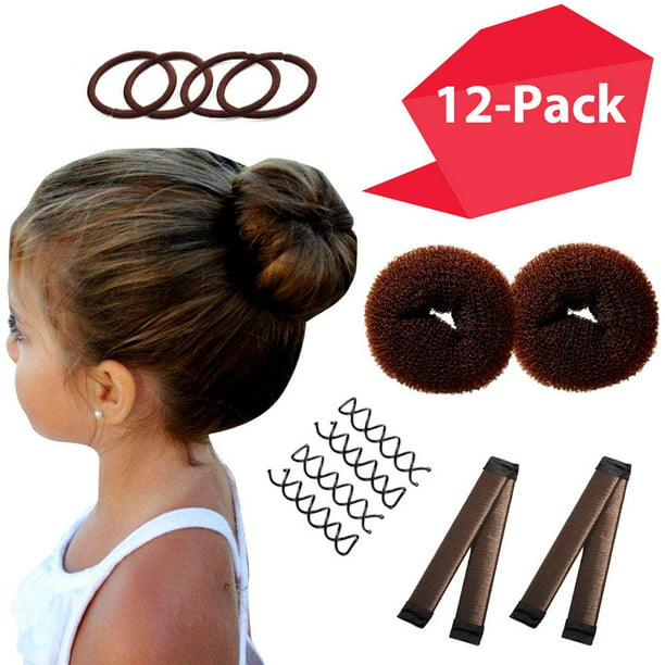 Big Small Hair Donut Bun Ring Shaper Doughnut Style Maker Tools Women Headwear